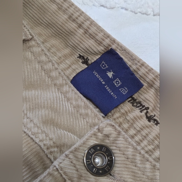 ​VTG BUM Equipment Tan Corduroy Pants Mid Rise Bootcut Y2k Coastal Grandma Sz 8 - Picture 5 of 13